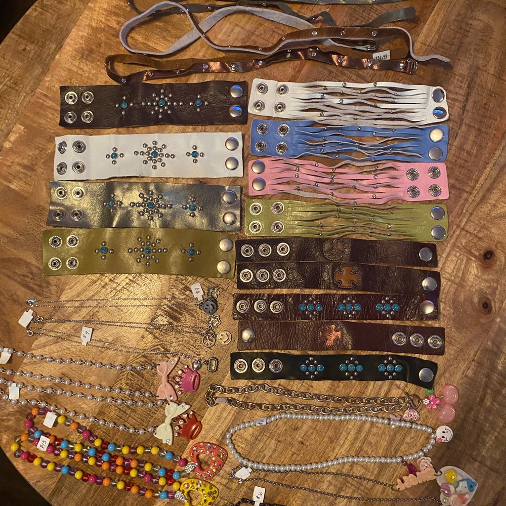 Brackets and necklaces